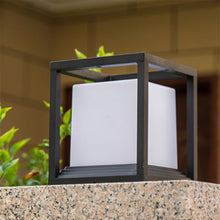 Lamp Post Lights Outdoor, Modern Outdoor Floor Lamp - 10.6" Decorative Lantern for Yard & Entrance, Stylish Post Cap Light, Ideal for Garden, Patio & Deck, Weather-Resistant Pillar Lighting