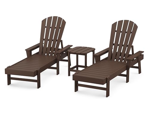 Polywood South Beach Chaise Set Mahogany