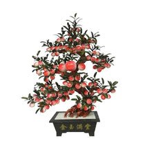 YXIANG56Q Fake Plants Peach Bonsai Ornament Office Desk Home Room Decor Jade 68-Fruit Longevity Tree Bonsai Tree