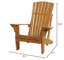 Arb Teak & Specialties Teak Folding Lounge Adirondack Chair Natural