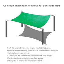 Green Sun Shade Cloth UV Blocking, Sunblock Shade Cloth Outside with Reinforced Grommet, Resistant Garden Sun Shade Netting, for Greenhouse, Plant, Chicken Coop