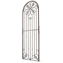 H Potter 8 Ft Tall Garden Trellis – Heavy Duty Iron Scroll Metal Privacy Screen for Climbing Roses, Clematis & Ivy – 96” H x 32” W Weather Resistant Outdoor Wall Decor