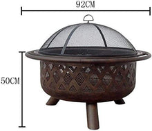 Fire Pits Outdoor Wood Burning Outdoor Fire Large Bonfire Wood Burning Patio Coal Grill Firepit for Outside Grill Charcoal Smokeless Grill with Cover BBQ Cooking for Outside Camping Backyar