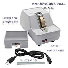 KOHARA Optical Hand Lens Edger, 30W Eyeglasses Edger, Manual Lens Grinder 3-in-1, Lens Polisher with Removable Sink, Manual Optical Lens Edger, Jade,Watch Glass polishing Tool