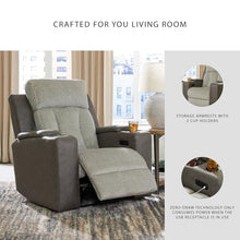 Signature Design by Ashley Whiplash Power Recliner, Heat and Massage