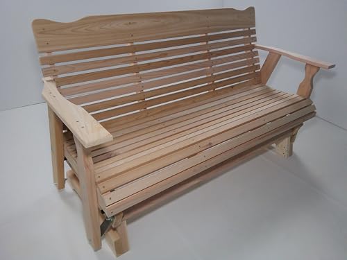 Kilmer Creek 5 Foot Cedar Porch Glider, Amish Crafted