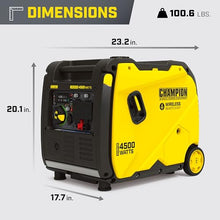 Champion 4500-Watt Wireless Remote Start Portable Inverter Generator