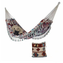 AFPSDLFJDLS Indoor and Outdoor Balconies, Swings, Vintage Canvas Hammocks, Two Person Leisure