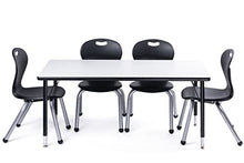 Schooled School Chair and Table Set Black