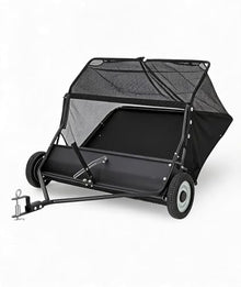 Aptliton 52" Lawn Sweeper Tow Behind, 28 Cu.ft Hopper Leaf & Grass Catcher