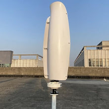 ZHOZHUT 3000W Magnetic Levitation Wind Turbine 12V / 24V / 48V Wind Turbine with Controller and Unloader, No Noise Vertical Axis Wind Turbine Generator for Home, Street Lighting,White,3000W12V