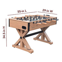 Hathaway Daulton Competition Foosball Table Oak/Black