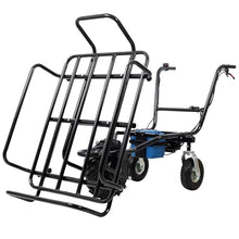 KEIKI Electric Transportation Cart, 24V DC 350W Motor Powered Utility Garden Wagon Dump Cart, 265 lbs Load Capacity with Metal Handle & 16" Track Wheels, Yard Cart & Wagons for Lawn