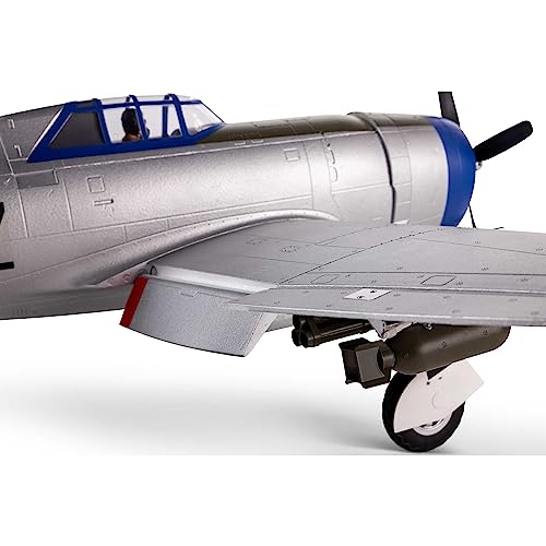 E-flite RC Airplane P-47 Razorback 1.2m BNF Basic Gray