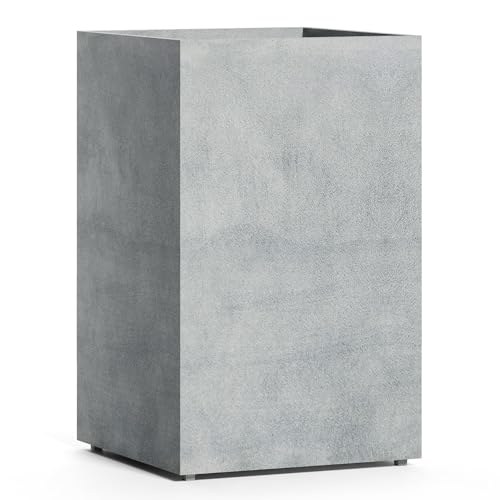 COSAPOTS Tall Square Planter for Outdoor Plants, Large Indoor/Outdoor