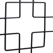 Relaxdays Metal Trellis, Set of 3, for Pluging, Trellis for Climbing Plants, 122 x 30.5 cm, Trellis Garden, Black