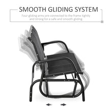 Outdoor Seats for Courtyard Comfortable for 3 People with Smooth Gliding