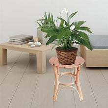 OJKJGYTF Rattan Plant Stand Rack Hand-Woven Indoor Flower Pot Holder Shelf for Outdoor Home