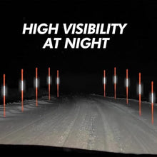 DISCOUNT SNOWSTAKES .COM 32" Lite Snow Stakes with Reflective Tape Orange