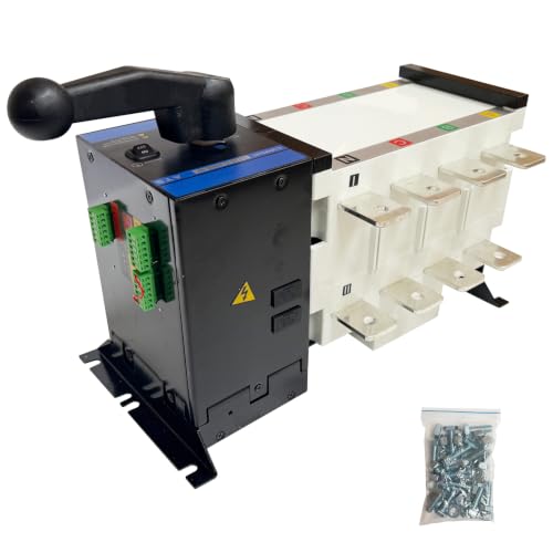 DINENOVATE Automatic Transfer Switch 630A 4P Dual Power for Generator