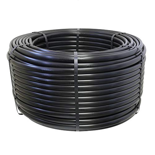 Drip Depot 1/2" Polyethylene Pressure Compensating Drip Line Black - 500' Roll, 0.5 GPH, 18" Emitter Spacing