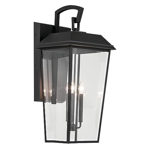Kichler Mathus 3-Light Outdoor Wall Light Textured Black