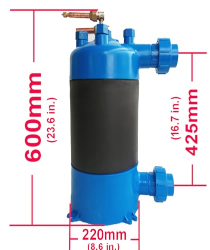ALLZZY 5HP Pure Titanium Heat Exchanger @ Corrosion Resistant Special for Swimming Pool