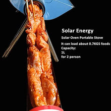 Portable Solar Oven & Powered Camping Grill, Solar Cooker Stove for Camping, Hiking and Picnics RVing, Hunting
