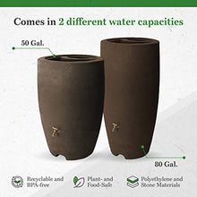 Algreen Products Rain Barrel - Athena Brownstone - 80 gal - Plastic