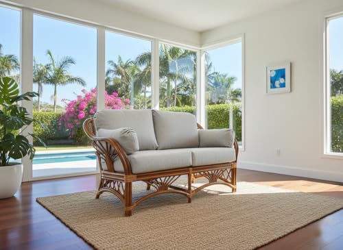 Sunrise Rattan Living Room Furniture Loveseat (#1691AW-TG)