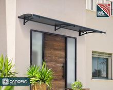 Palram - Canopia Aquila 2050 7' x 3' Door/Window Awning, Gray/Solar Gray