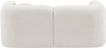 Meridian Furniture Emory Collection Art Deco Loveseat Cream