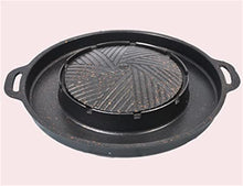JSEIAJB Cast iron barbecue plate teppanyaki gas stove baking pot cover Household commercial frying pan bbq pan