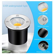 tyfuture 8 Pack Outdoor Underground Light Low Voltage In-Ground Lights IP66 Waterproof AC12/24V LED Well Lights for Garden Yard Pathway Driveway Deck Landscape Lights (Color : Red, Size : 30W-AC24V