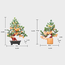 Artificial Bonsai Jade Carving Jade Gourd Bonsai Desk Display Fengshui Town House Lucky Ornaments for Home Office Bonsai Ornaments House Plant (Size : Small)