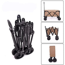 Folding Garden Beach Trolley Outdoor Utility Wagon Garden Trolley Carts Shopping Camping Cart