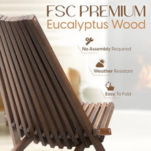 IDZO Elina FSC Eucalyptus Tamarack Chairs, 300Lbs - Cinnamon, Set of 2