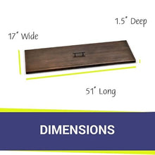 51" Rectangular Oil Rubbed Bronze Drop-in Pan Cover