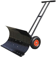 Snow Shovel Snow Pusher Shovel with Wheels| Heavy-Duty Snow Removal Vehicle for Road Surface Cleaning Snow Pusher