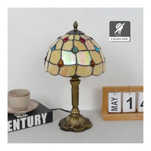 liuzhiwan Desk Lamp, Stained Glass Table Lamp