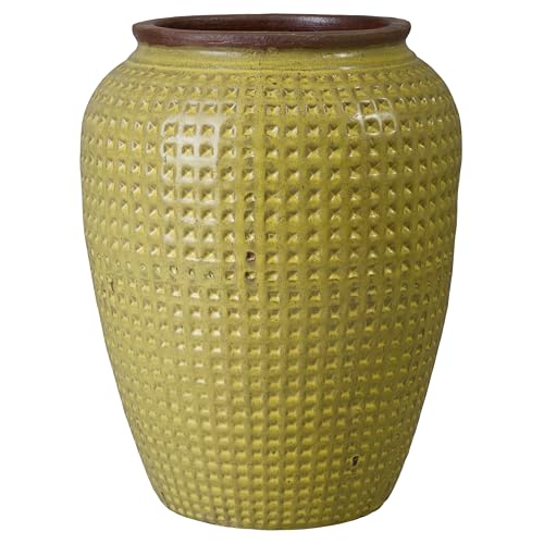Emissary - Waffle Jar, Yellow 25x32 H