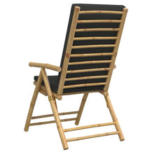 GBCDSWBR 4 Piece Folding Patio Reclining Chairs, Bamboo Outdoor Seats