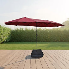 OROTLECT 15x9ft Large Double-sided Rectangular Outdoor Twin Patio Market Sunbrella Umbrella