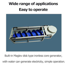 OLONETO Archimedes Spiral Hydraulic Generator 1500W High-Power Portable Water Turbine Generator Efficient Low-Head Clean Energy System With Magnetic Levitation Core