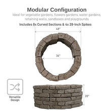 RTS Home Accents Rock Lock Raised Garden Bed Kit 48" Round