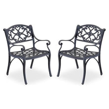 Pemberly Row Traditional Black Aluminum Chaise Lounge Black