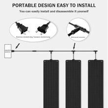 Erxewim Electric Snow Melting Mats for Easy Outdoor Installation, Fast & Efficient Snow Removal, Low-Temperature Resistant, Energy-Saving Walkway Heating Solutions (Black C)