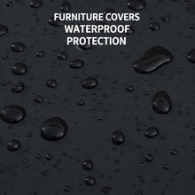 HUHJYUGE Rectangular Outdoor Furniture Cover, Waterproof Patio Furniture Cover for Table and Chair Set, All-Season Protection with UV Protection, Tear-Resistant Oxford Fabric