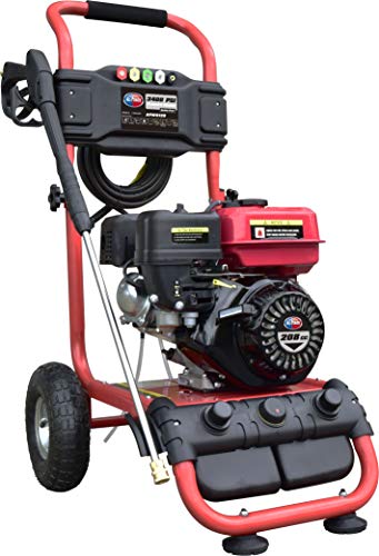 All Power,APW5129 Pressure Washer 3400 PSI 2.6 GPM, 30' Hose Quick Connect, JD Engine Gasoline 208cc,