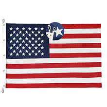 Homissor American Flag 12x18 Ft Large US Giant United State Flags Heavy Duty Outdoor Embroidered Stars for All Weather High Wind Sewn Stripes With 5 Brass Grommets